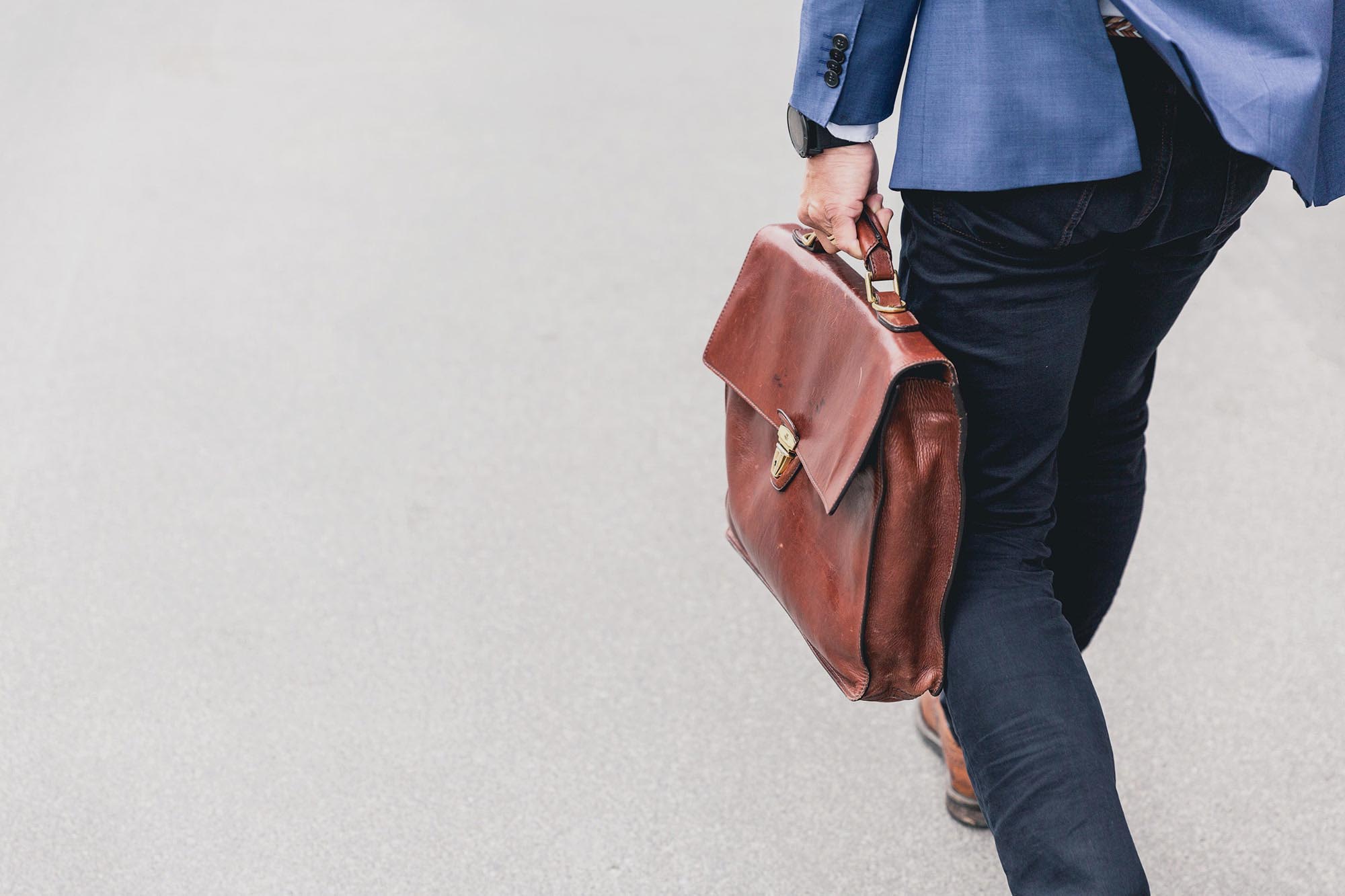 man with briefcase